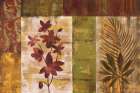 Crimson Orchid and Fern Art Print