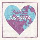 Discover Map Art Print