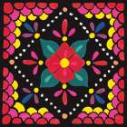 Floral Fiesta Tile IV