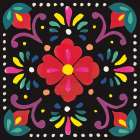 Floral Fiesta Tile XII