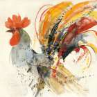 Festive Rooster II Art Print