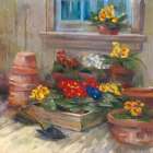 Spring Primula Art Print