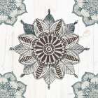 Mandala Morning VI Blue and Gray v2