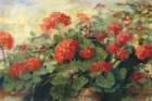 Geranium Wave Cream Art Print