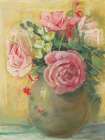 Vase of Pink Ranunculus Art Print