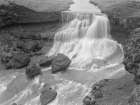 Waterfall along the Fjarthra River Art Print