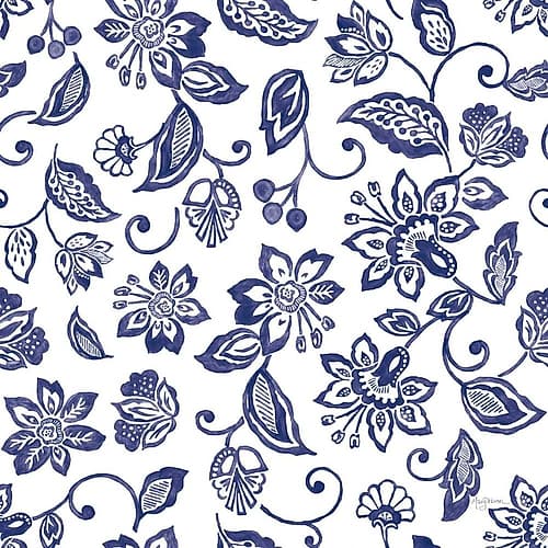 Everyday Chinoiserie Pattern VB Art Print