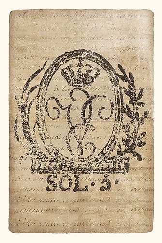 Vintage Seal III Antique Border v3 European Print