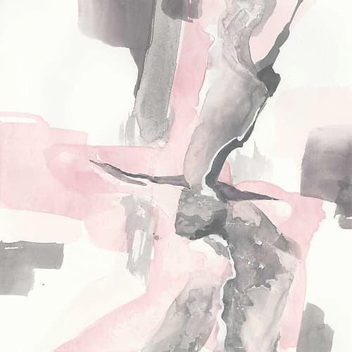 Blushing Grey I Art Print