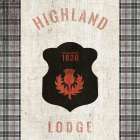 Tartan Lodge Shield I Art Print