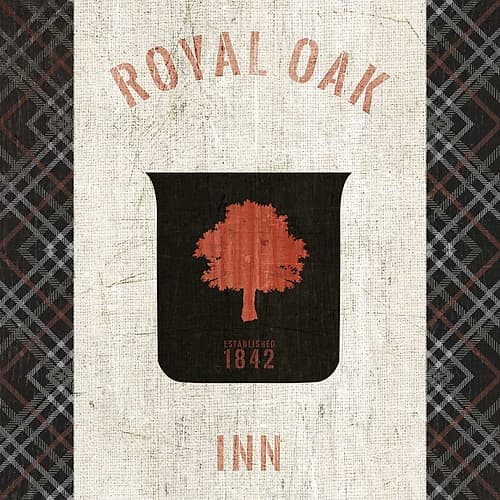 Tartan Lodge Shield II Art Print