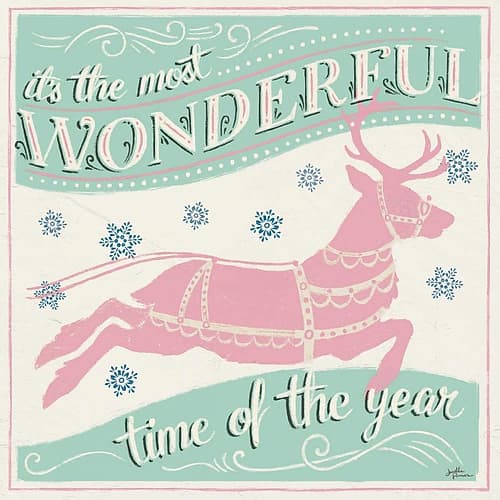 Merry Little Christmas IV Vintage Art Print