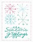 Merry Christmastime Snow Flake Vintage Art Print