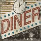Vintage Diner Sign Art Print