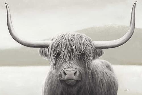 Highland Cow Neutral Art Print