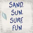 Beach Time VIII Sq Bathroom Art Print