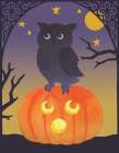 Halloween Critter III Light Owl Art Print
