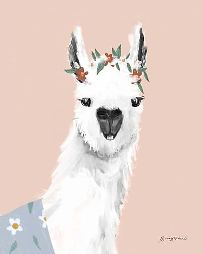 Delightful Alpacas I Art Print