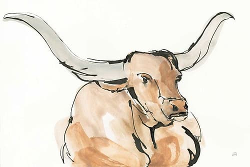 Longhorn I Art Print