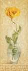Vintage Poppy in Glass Vase Art Print