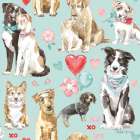 Paws of Love Pattern IC Art Print