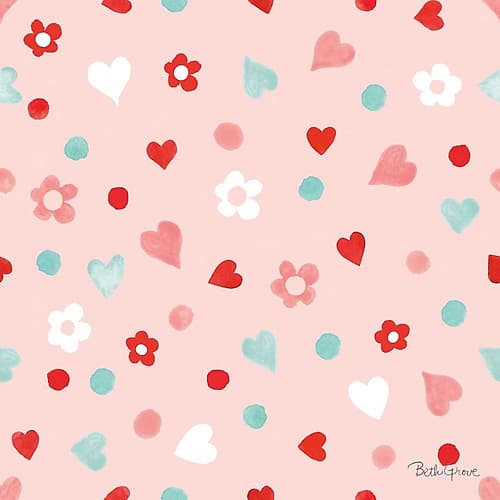 Paws of Love Pattern IIB Art Print