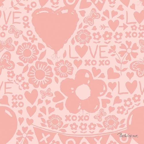 Paws of Love Pattern IVB Art Print
