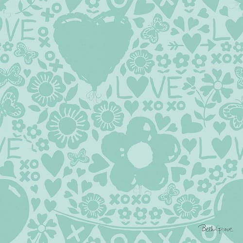 Paws of Love Pattern IVD Art Print
