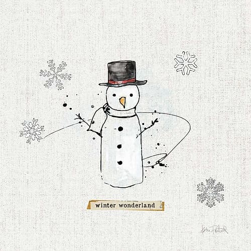 Thoughtfully Frozen IV v2 Art Print