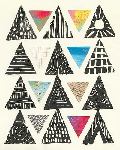 Triangles Art Print