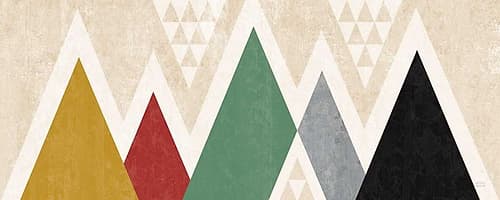 Mod Triangles Panel II Art Print