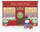 Main Street Christmas III Art Print