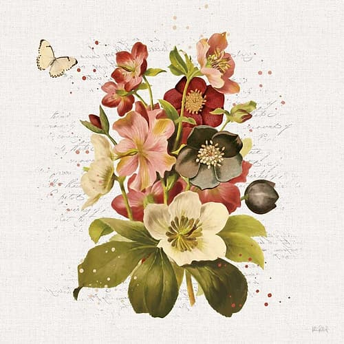 Vintage Petals VI Art Print