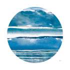 By the Sea Circle Art Print