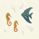 Ocean Life Seahorses Art Print