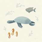 Ocean Life Sea Turtle Art Print