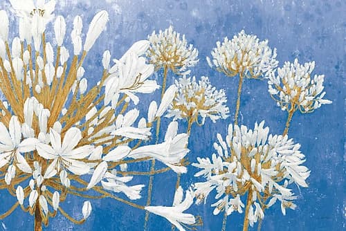 Golden Spring Blue Art Print