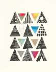 Triangles with Border Art Print