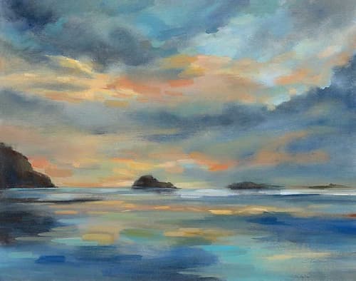 Pacific Sunset Coastal Print