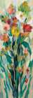 Tall Bright Flowers Cream I Art Print