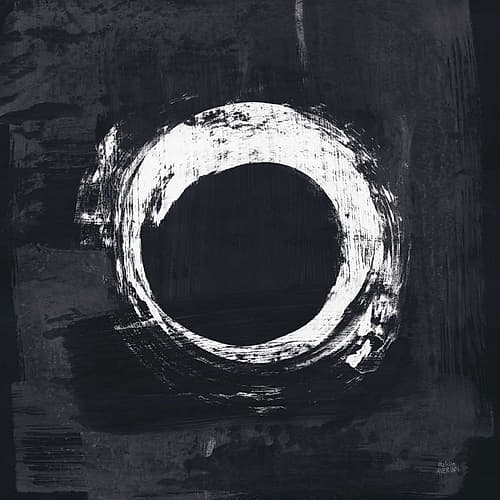 Zen Circle I Black Crop Art Print
