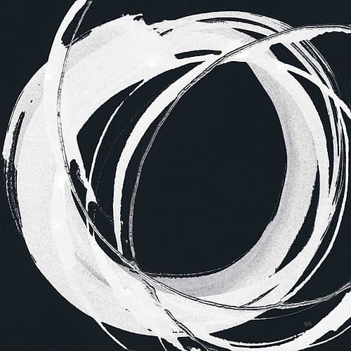 Gilded Enso I BW Art abstrait reproduction