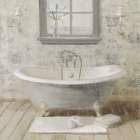 Victorian Bath I Neutral Bathroom Art Print
