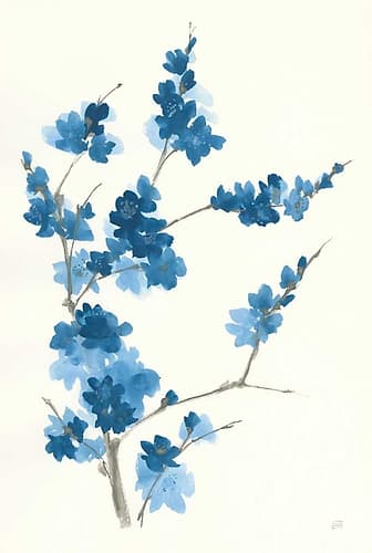 Blue Branch I Art Print