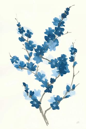 Blue Branch II Art Print