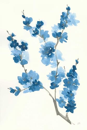 Blue Branch IV Art Print