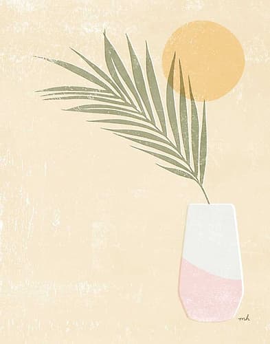 Sun Palm II Blush Nature Print