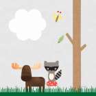 Woodland Animals I Art Print