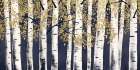 Fresh Forest Indigo Gold Art Print
