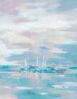 Blue Waves Crop Art Print
